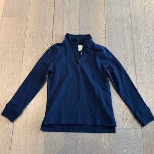 J. Crew Crewcuts navy 1/4 zip cotton sweater in size small.